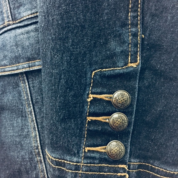 DG2 Diane Gilman Denim Blazer SZ XL - Picture 2 of 8